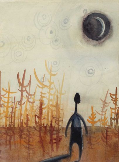 Picture of Blue Sun Thesis series, solo w/ black sun